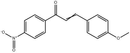 3-(4-methoxyphenyl)-1-(4-nitrophenyl)prop-2-en-1-one Struktur