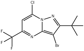 3-BROMO-2-(TERT-BUTYL)-7-CHLORO-5-(TRIFLUOROMETHYL)PYRAZOLO[1,5-A]PYRIMIDINE price.