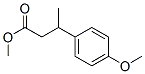 Hydrocinnamic acid, p-methoxy-beta-methyl-, methyl ester Struktur