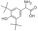 AMINO-(3,5-DI-TERT-BUTYL-4-HYDROXY-PHENYL)-ACETIC ACID Struktur