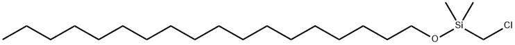 1-Dimethyl(chloromethyl)silyloxyoctadecane Struktur