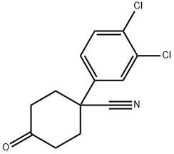 4-CYANO-4-(3,4-DICHLOROPHENYL)CYCLOHEXANONE Struktur