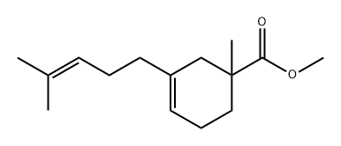 ethyl 1-methyl-3-(4-methyl-3-pentenyl)cyclohex-3-ene-1-carboxylate Struktur