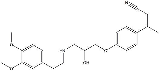 Pacrinolol Struktur