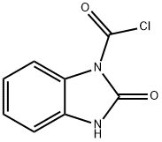 1H-Benzimidazole-1-carbonyl chloride, 2,3-dihydro-2-oxo- (9CI) Struktur