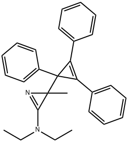 N,N-Diethyl-2-methyl-2-(1,2,3-triphenyl-2-cyclopropen-1-yl)-2H-azirin-3-amine Struktur