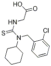 ({[(2-chlorobenzyl)(cyclohexyl)amino]carbonothioyl}amino)acetic acid Struktur