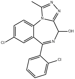 4-hydroxytriazolam Struktur