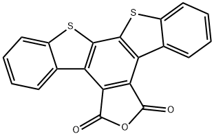 bis[1]benzothieno[3,2-e:2',3'-g]isobenzofuran-5,7-dione Struktur