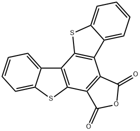 bis[1]benzothieno[2,3-e:2',3'-g]isobenzofuran-6,8-dione Struktur