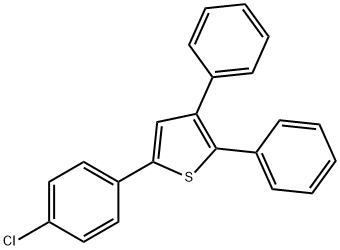 5-(4-chlorophenyl)-2,3-diphenyl-thiophene Struktur