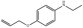 Benzenamine, N-ethyl-4-(2-propenyloxy)- (9CI) Struktur