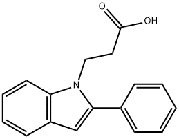 3-(2-PHENYL-INDOL-1-YL)-PROPIONIC ACID Struktur