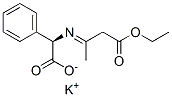 potassium (R)-[(3-ethoxy-1-methyl-3-oxopropylidene)amino]phenylacetate Struktur