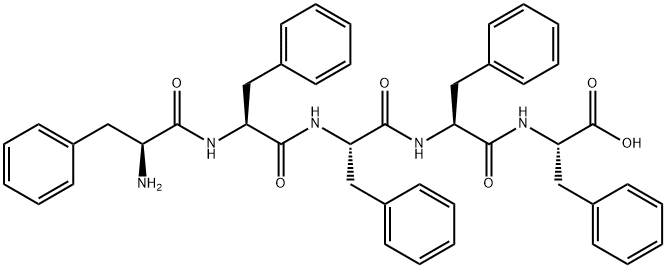 H-PHE-PHE-PHE-PHE-PHE-OH, 65757-10-0, 結(jié)構(gòu)式