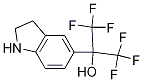 2-(2,3-Dihydro-1H-indol-5-yl)-1,1,1,3,3,3-hexafluoro-propan-2-ol Struktur