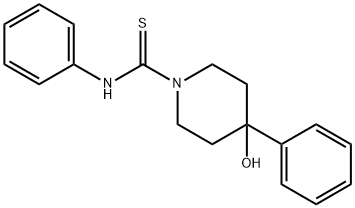 N,4-Diphenyl-4-hydroxy-thio-1-piperidinecarboxamide Struktur