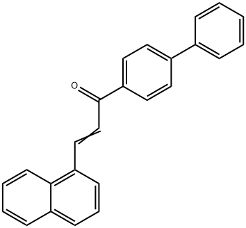 1-[1,1'-BIPHENYL]-4-YL-3-(1-NAPHTHYL)PROP-2-EN-1-ONE Struktur