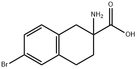 2-AMINO-1,2,3,4-TETRAHYDRO-6-BROMO-2-NAPHTHALENE CARBOXYLIC ACID Struktur