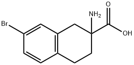 2-AMINO-7-BROMO-1,2,3,4-TETRAHYDRONAPHTHALENE-2-CARBOXYLIC ACID Struktur