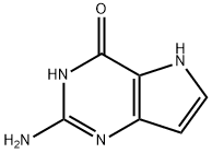 4H-Pyrrolo[3,2-d]pyrimidin-4-one, 2-amino-1,5-dihydro- (9CI) Struktur