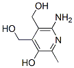 6-amino-4,5-bis(hydroxymethyl)-2-methyl-pyridin-3-ol Struktur