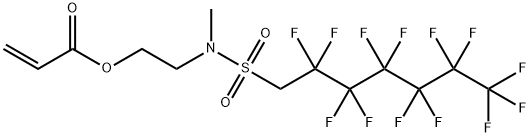 2-[methyl[(2,2,3,3,4,4,5,5,6,6,7,7,7-tridecafluoroheptyl)sulphonyl]amino]ethyl acrylate Struktur