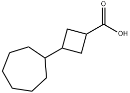 3-Cycloheptylcyclobutanecarboxylic acid Struktur