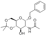 Benzyl 2-Acetamido-2-deoxy-4,6-O-isopropylidene-a-D-glucopyranoside Struktur