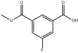 3-FLUORO-5-(METHOXYCARBONYL)BENZOIC ACID Struktur