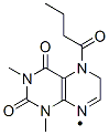 8(2H)-Pteridinyl,  1,3,4,5-tetrahydro-1,3-dimethyl-2,4-dioxo-5-(1-oxobutyl)-  (9CI) Struktur