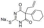 5-Allyl-5-(1-cyclohexen-1-yl)-2-sodiothio-4,6(1H,5H)-pyrimidinedione Struktur