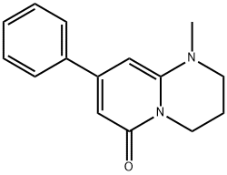 6H-Pyrido(1,2-a)pyrimidin-6-one, 1,2,3,4-tetrahydro-1-methyl-8-phenyl- Struktur