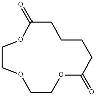 1,4,7-Trioxacyclotridecane-8,13-dione Struktur