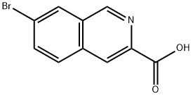 7-Bromoisoquinoline-3-carboxylic acid Struktur