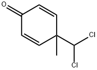 4-DICHLOROMETHYL-4-METHYL-2,5-CYCLOHEXADIENONE Struktur