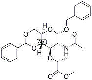 BENZYL N-ACETYL-4,6-O-BENZYLIDENE-A-D-MURAMIC ACID, METHYL ESTER Struktur