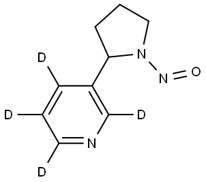 氘代N-亞硝基降煙堿(NNN), 66148-19-4, 結(jié)構(gòu)式