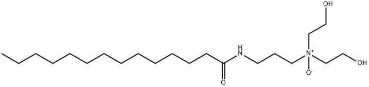 N-[3-[bis(2-hydroxyethyl)amino]propyl]myristamide N-oxide  Struktur