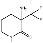 3-Amino-3-(trifluoromethyl)piperidin-2-one Struktur