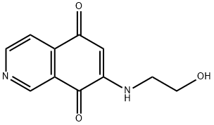 5,8-Isoquinolinedione, 7-[(2-hydroxyethyl)amino]- (9CI) Struktur