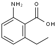 2-氨基-6-乙基苯甲酸 結(jié)構(gòu)式