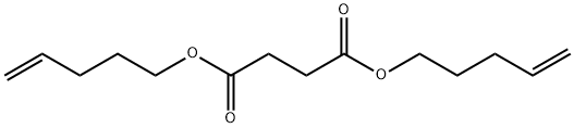 dipent-4-enyl butanedioate Struktur