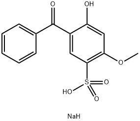 2-Hydroxy-4-methoxybenzophenone-5-sodium sulfonate Struktur