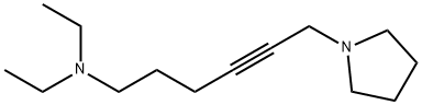 1-[6-(Diethylamino)-2-hexynyl]pyrrolidine Struktur