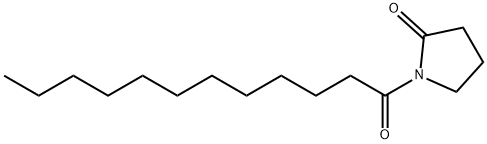 1-dodecanoyl-2-pyrrolidinone Struktur