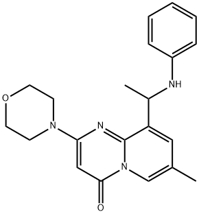 4H-PYRIDO[1,2-A]PYRIMIDIN-4-ONE, 7-METHYL-2-(4-MORPHOLINYL)-9-[1-(PHENYLAMINO)ETHYL]- price.