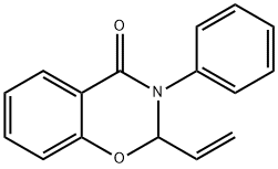 2-Ethenyl-3,4-dihydro-3-phenyl-2H-1,3-benzoxazin-4-one Struktur