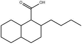 2-BUTYLDECAHYDRONAPHTHALENE-1-CARBOXYLIC ACID Struktur