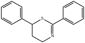 2,6-diphenyl-5,6-dihydro-4H-1,3-thiazine Struktur